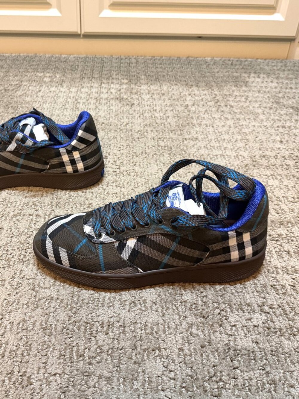 Burberry - Check Terrace Sneakers - Men's Size 44.5 - Picture 14 of 15